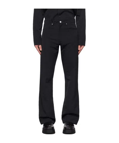 Misbhv Embossed Pattern Casual Pants In Black