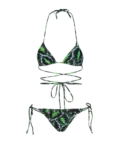 Reina Olga Sleeveless Swimsuit In Green