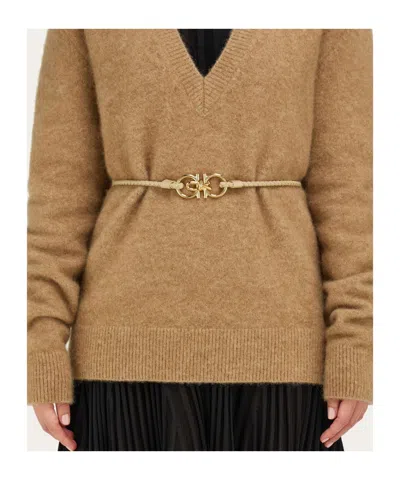 Ferragamo Gancini Extendable Leather Belt