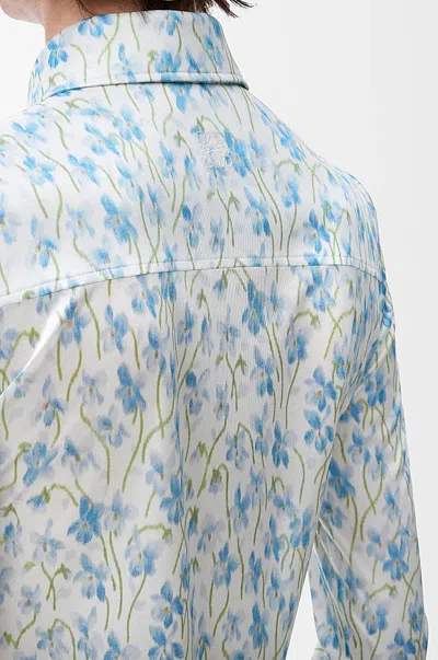 Loewe Floral Print Shirt In Blue