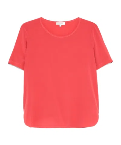 Antonelli Round-neck Logo T-shirt In Pink
