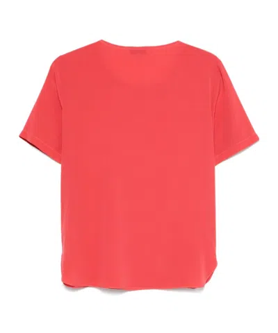 Antonelli Round-neck Logo T-shirt In Pink