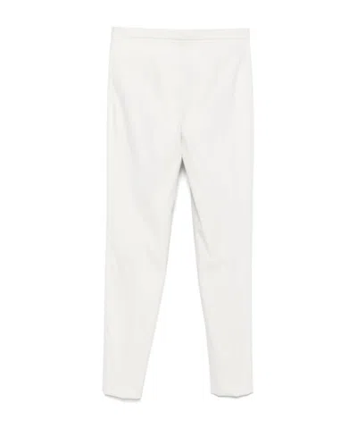 Antonelli Pleated Zipper Casual Pants In White