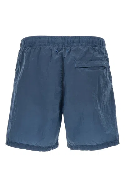 Stone Island Elasticated-waist Shorts In Blue