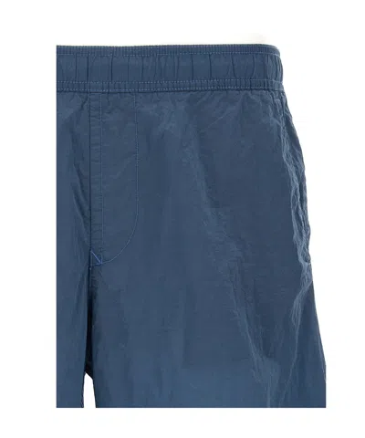 Stone Island Elasticated-waist Shorts In Blue