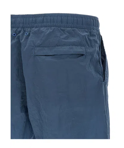 Stone Island Elasticated-waist Shorts In Blue