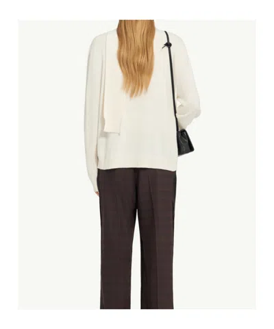 Mm6 Maison Margiela Mm6 By Maison Margiela Button-down Minimalist Wool Cardigan With Textured Knit Finish In Neutral