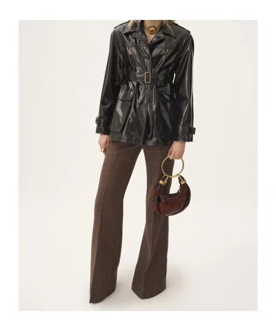 Chloé Long Sleeve Casual Jacket In Black