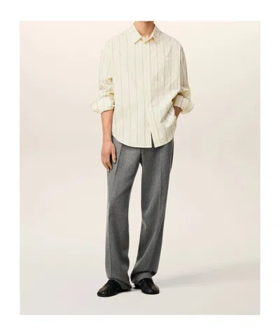 Ami Alexandre Mattiussi Long-sleeved Shirt In Neutral