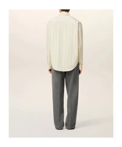 Ami Alexandre Mattiussi Long-sleeved Shirt In Neutral