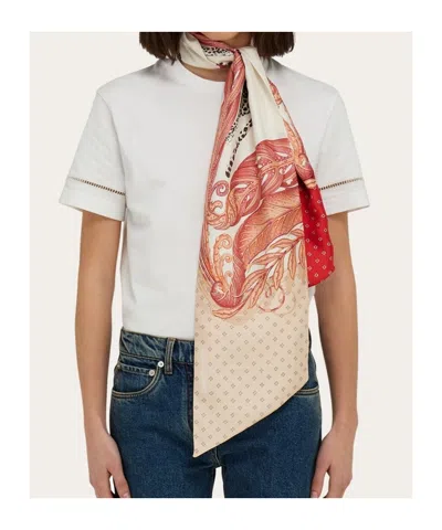 Ferragamo Madras-print Silk Bandeau