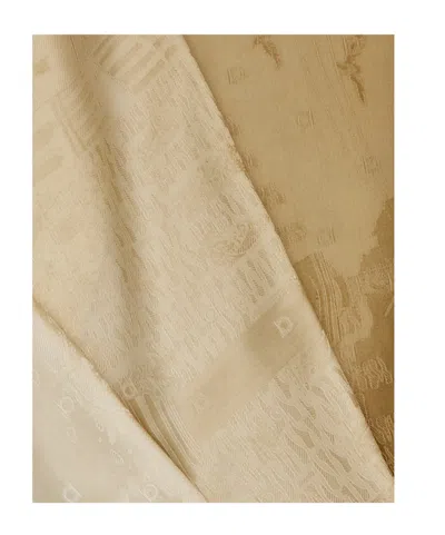 Ferragamo Silk Jacquard Scarf With Palazzo Motif