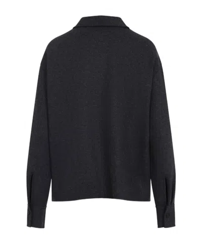Jil Sander Shirt-style Casual Jacket In Blue