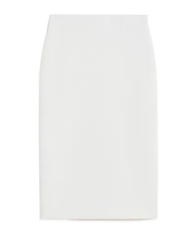 Max Mara `losanna` Knit Skirt In White