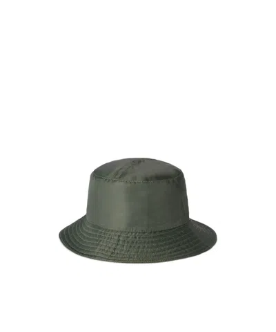 Gucci Reversible Dark Green Nylon Gg Hat Women