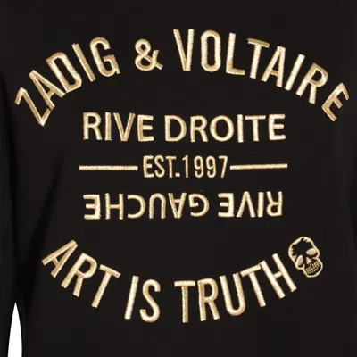 Zadig & Voltaire Zadig&voltaire Upper Blason Brode In Black