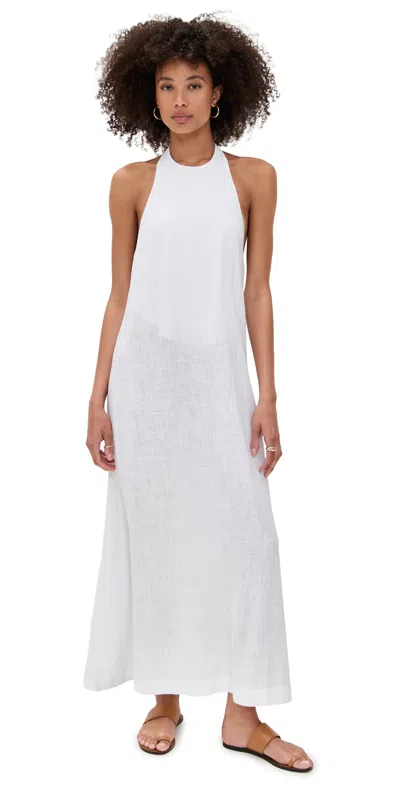 Sold Out Nyc The Fete Linen Dress White In White
