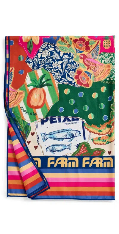 Farm Rio Sola Patch Towel Multi