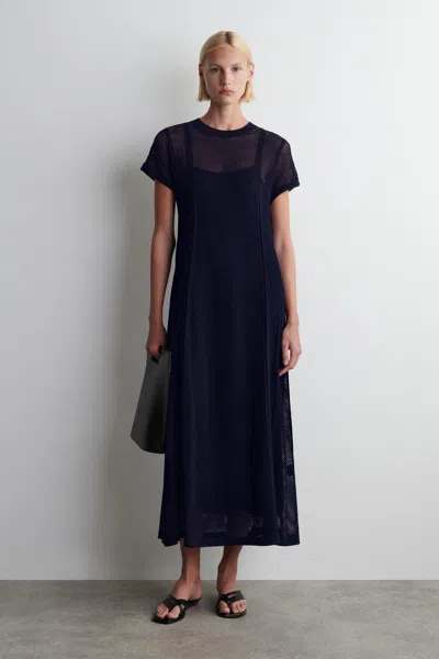 Cos Pointelle-knit Cotton Maxi Dress