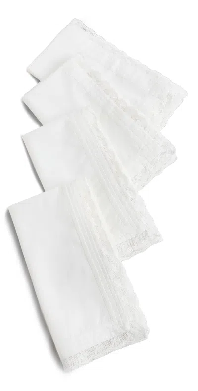 Loveshackfancy Victorian Napkin Set White