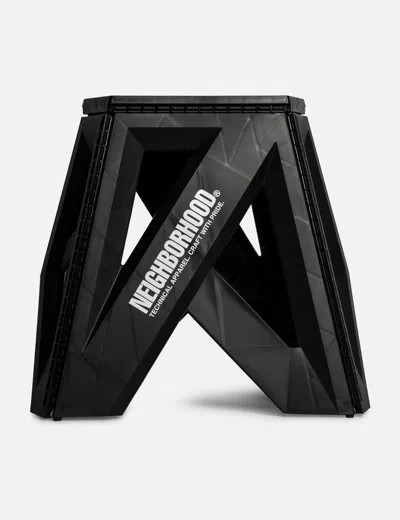 Neighborhood Logo Foldable Chair In Black
