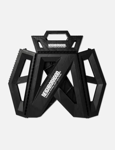 Neighborhood Logo Foldable Chair In Black
