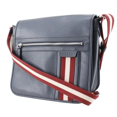 Pre-owned Bally Navy Leather Shoulder Bag ()