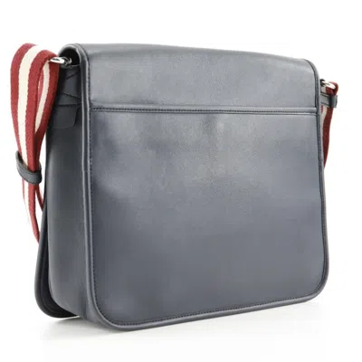 Pre-owned Bally Navy Leather Shoulder Bag ()