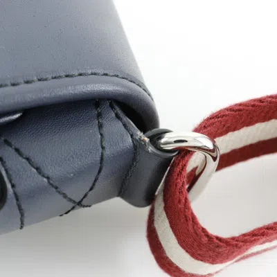 Pre-owned Bally Navy Leather Shoulder Bag ()
