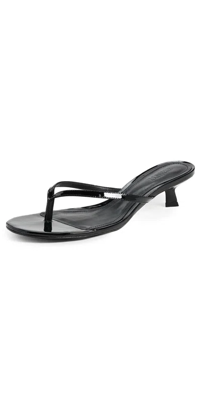 Schutz Carolyn Heeled Sandals Black In Black