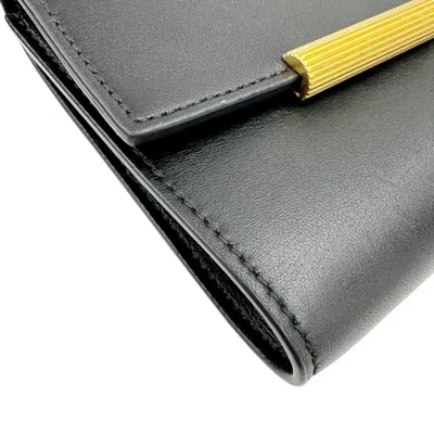 Pre-owned Bottega Veneta Black Wallet (tri-fold) ()