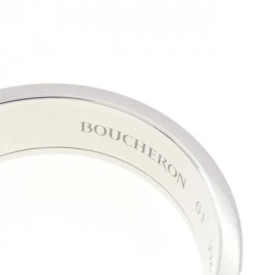 Pre-owned Boucheron Black White Band Ring ()