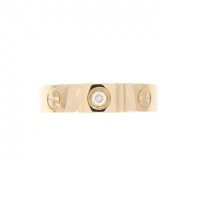 Pre-owned Cartier Love Pink Band Ring ()