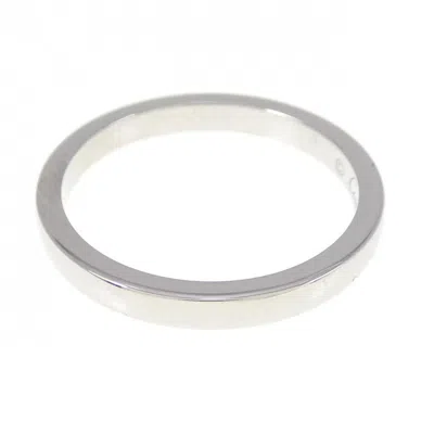 Pre-owned Cartier Platinum Platinum Band Ring ()