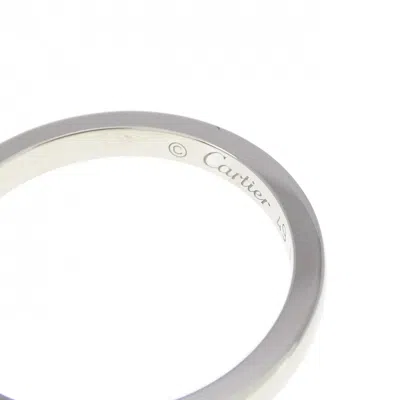 Pre-owned Cartier Platinum Platinum Band Ring ()