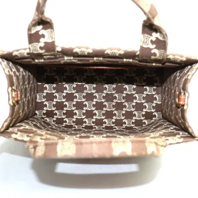 Pre-owned Celine Brown Canvas Leather Shoulder Bag ()