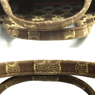 Pre-owned Celine Brown Canvas Leather Shoulder Bag ()