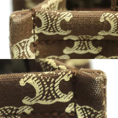 Pre-owned Celine Brown Canvas Leather Shoulder Bag ()