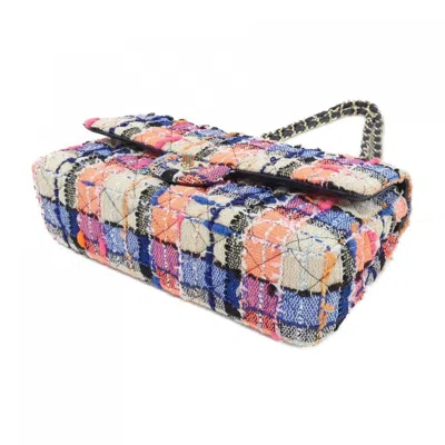 Pre-owned Chanel Multi-color Navy Tweed Shoulder Bag ()