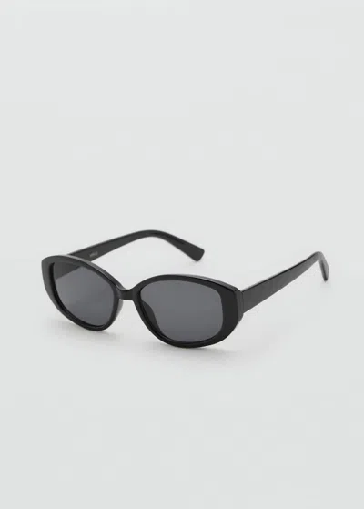 Mango Resin Frame Sunglasses Black