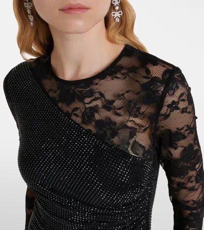 Self-portrait Dresses Blacks And Greys In Black