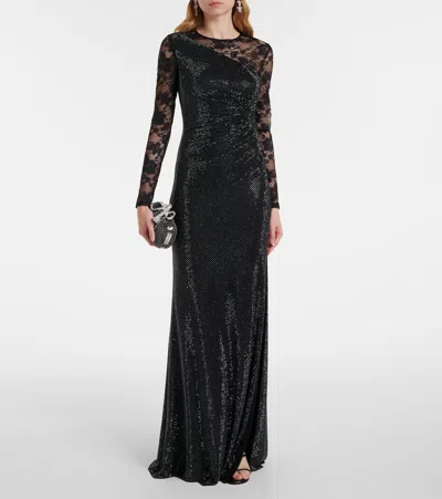 Self-portrait Dresses Blacks And Greys In Black