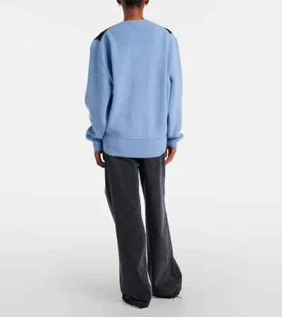 Stella Mccartney Lace-trimmed Virgin Wool Sweater