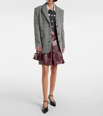 Self-portrait Hundstooth Oversized Blazer