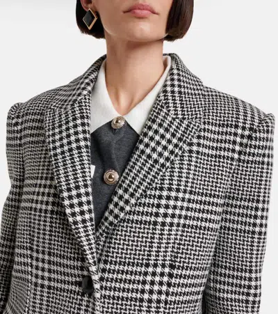 Self-portrait Hundstooth Oversized Blazer
