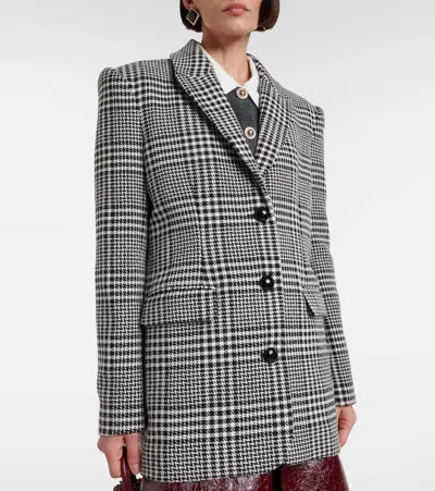 Self-portrait Hundstooth Oversized Blazer