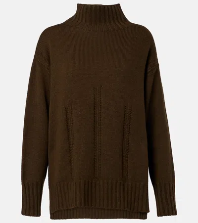 Tom Ford Waffle-knit Cashmere And Cotton Sweater In Green