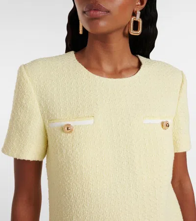 Self-portrait Belted Boucle Minidress