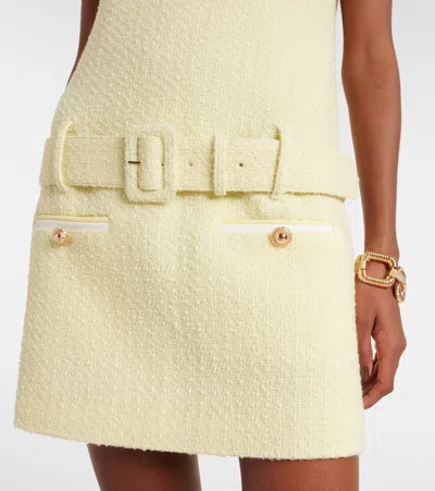 Self-portrait Belted Boucle Minidress