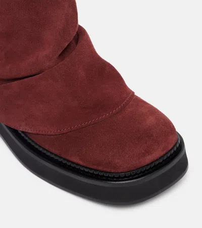 Attico Mini Robin Suede Combat Boots
